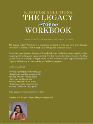 The Legacy Ledger Workbook